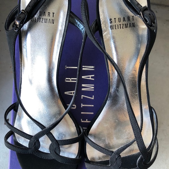Stuart Weitzman Black strappy sandals - Picture 1 of 4